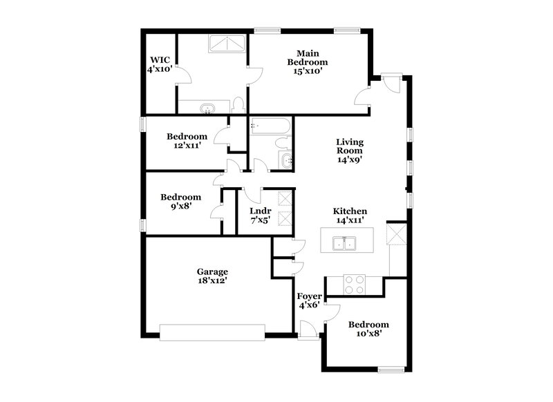 2,540/Mo, 2917 Balleywood Dr Seagoville, TX 75159 Floor Plan View