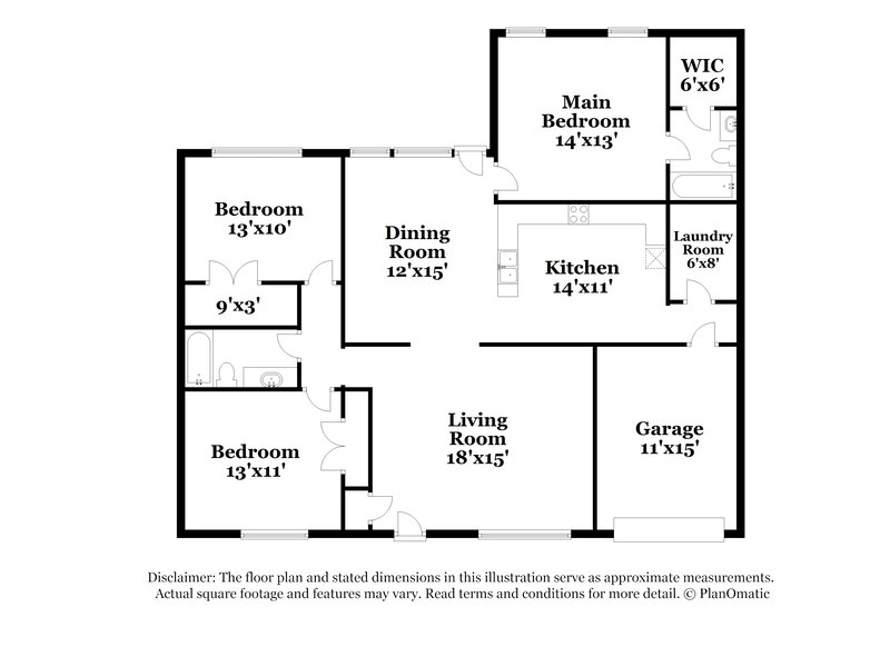 1,975/Mo, 703 N Alamo Rd Rockwall, TX 75087 Floorplan View