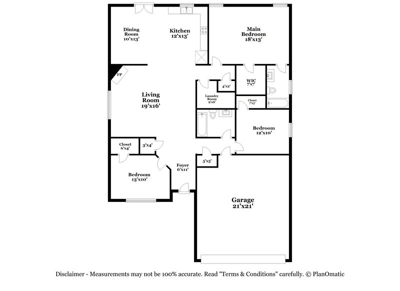 1,935/Mo, 10785 Braemoor Dr Haslet, TX 76052 Floor Plan View