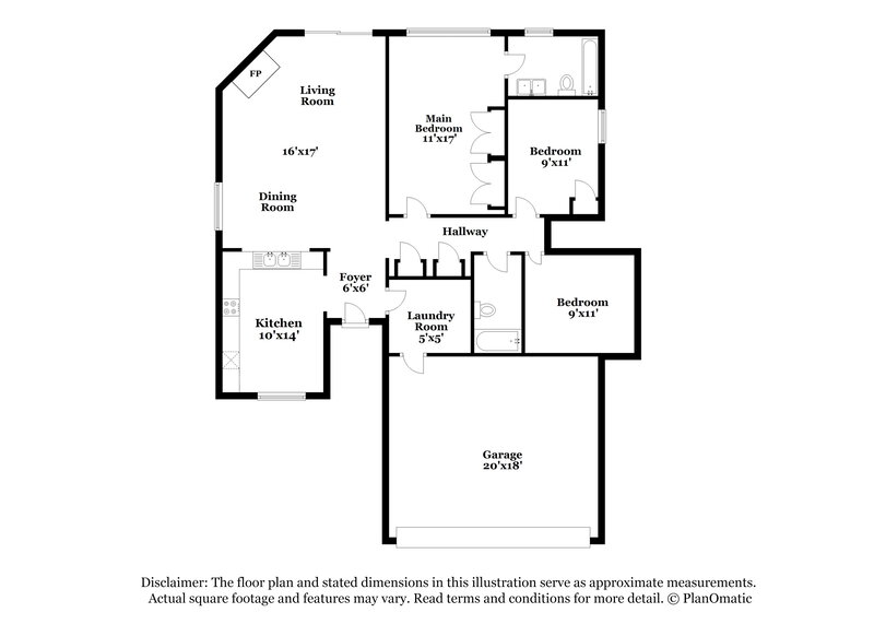2,870/Mo, 4653 Feathercrest Dr Fort Worth, TX 76137 Floor Plan View