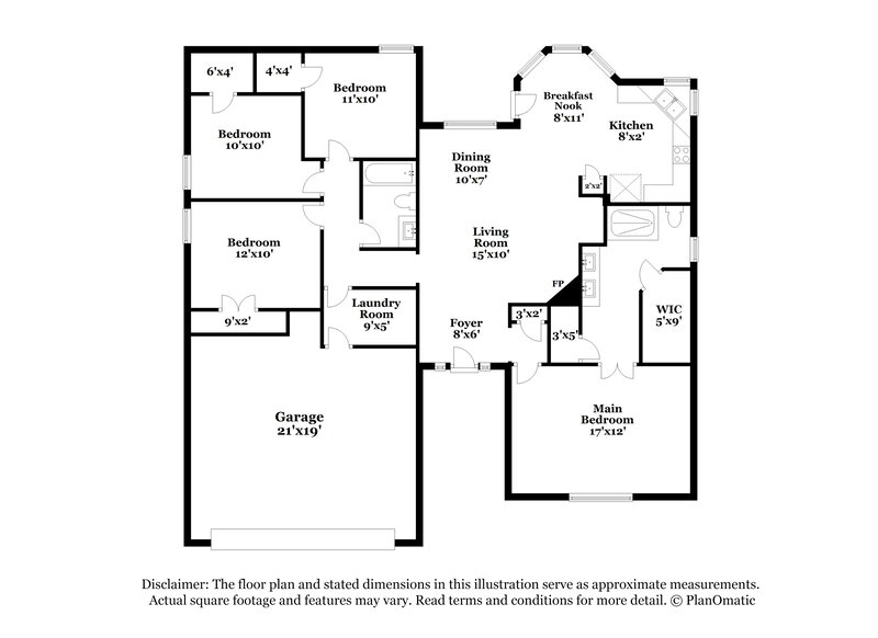 2,070/Mo, 613 Saint Eric Dr Mansfield, TX 76063 Floor Plan View