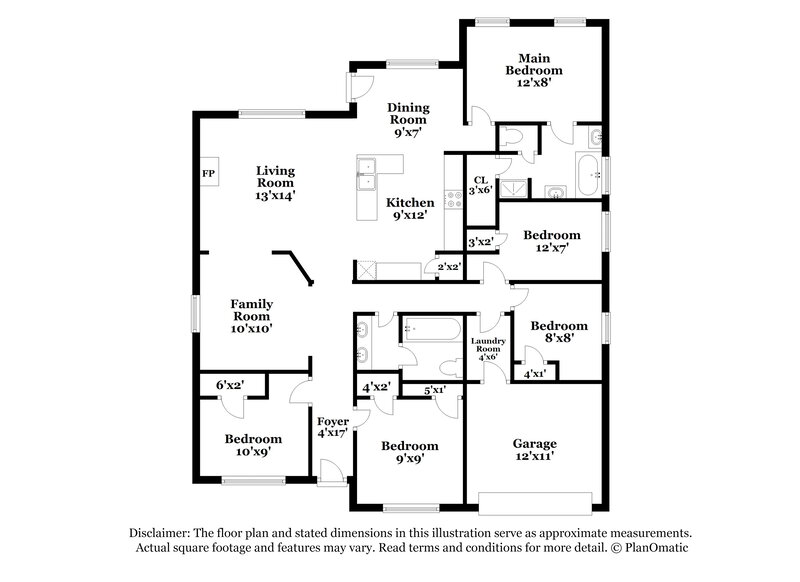2,720/Mo, 1428 Julie St Seagoville, TX 75159 Floor Plan View