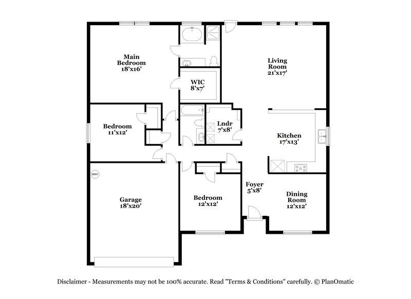 2,465/Mo, 8488 Creekbluff Dr Dallas, TX 75249 Floor Plan View