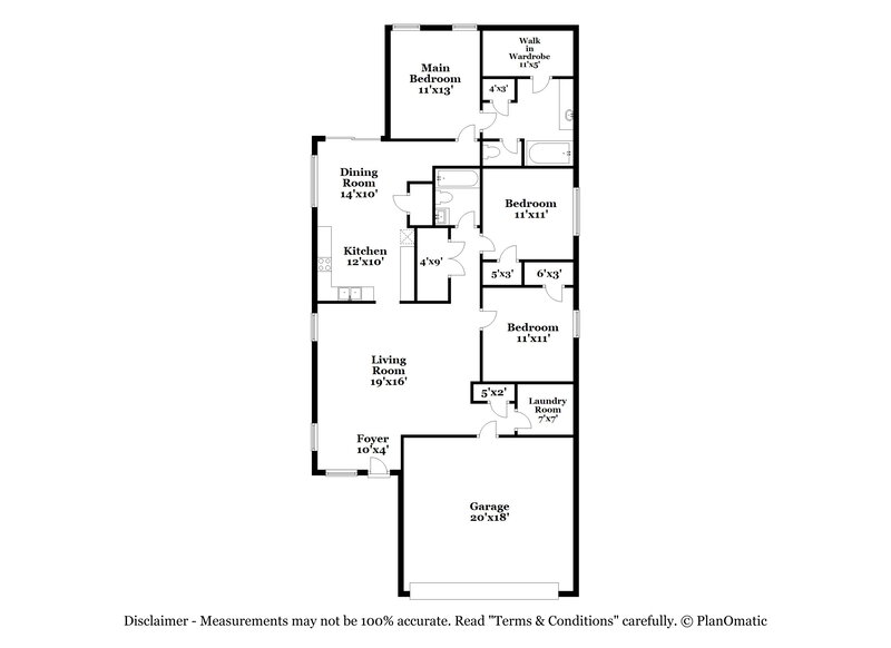 2,105/Mo, 1284 Kielder Cir Fort Worth, TX 76134 Floor Plan View