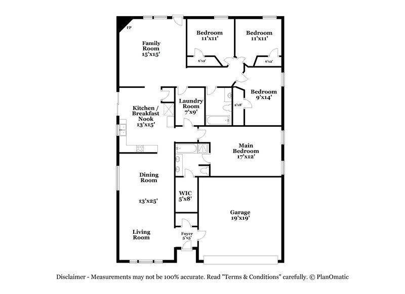 3,230/Mo, 4308 Waterside Ct Fort Worth, TX 76137 Floor Plan View