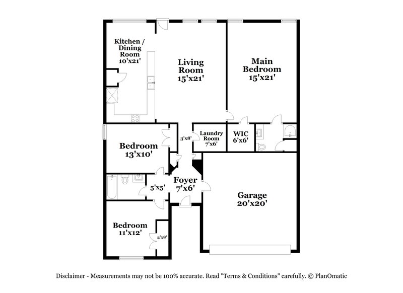 1,900/Mo, 713 Cedar Cove Dr Princeton, TX 75407 Floor Plan View