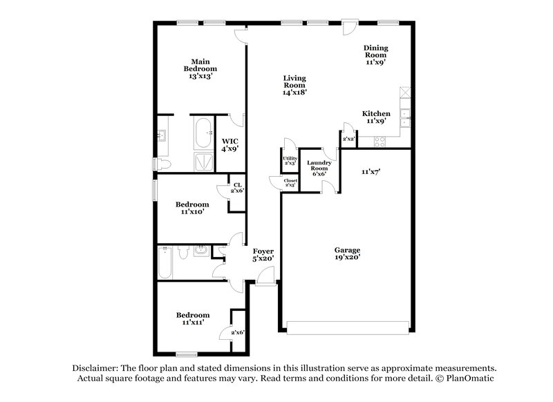 2,020/Mo, 102 Daisy Dr Fate, TX 75087 Floor Plan View