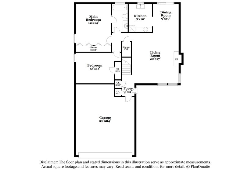 2,170/Mo, 10032 Pack Saddle Trl Fort Worth, TX 76108 Floor Plan View 2