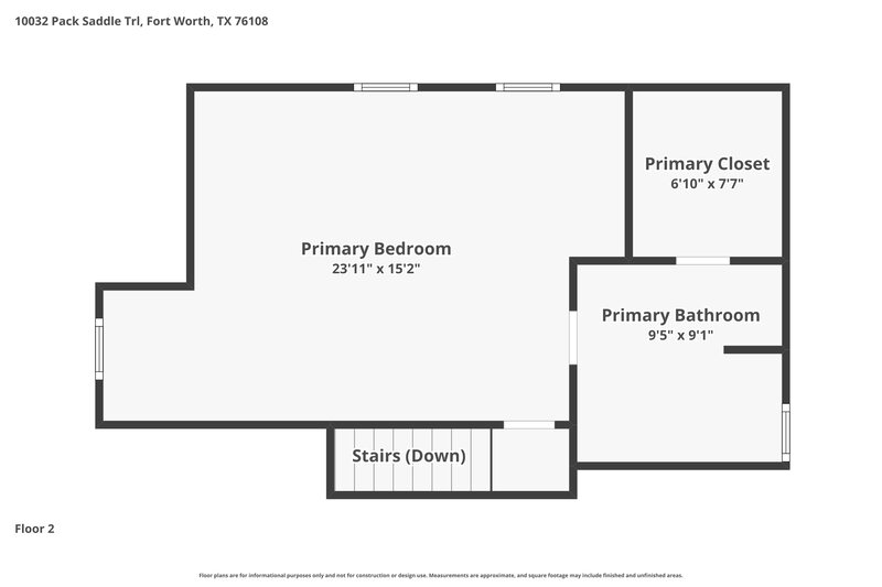 1,915/Mo, 10032 Pack Saddle Trl Fort Worth, TX 76108 Floor Plan View 2