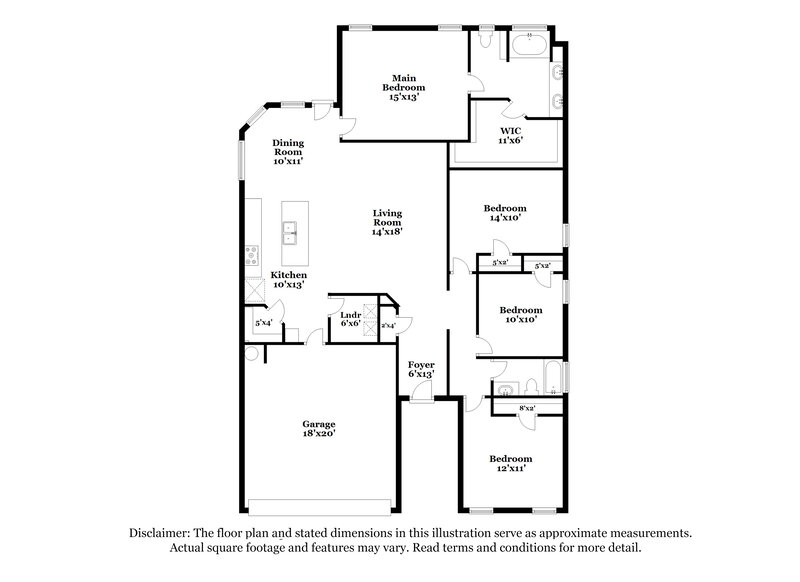 3,200/Mo, 2533 Clarks Mill Ln Fort Worth, TX 76123 Floor Plan View