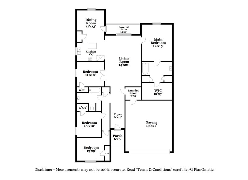 2,170/Mo, 1403 Park Trails Blvd Princeton, TX 75407 Floor Plan View