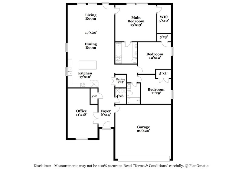 2,445/Mo, 10025 Calcite drive Fort Worth, TX 76131 Floorplan View