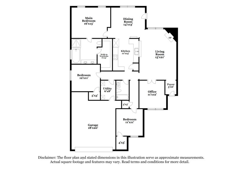 2,245/Mo, 1418 Fairfield Dr Forney, TX 75126 Floorplan View