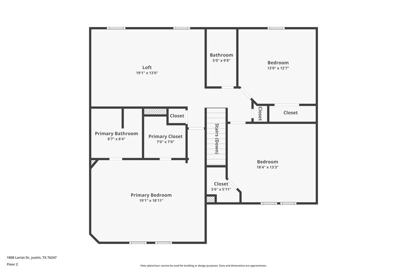 2,355/Mo, 1808 Lariat Dr Justin, TX 76247 Floor Plan View 2