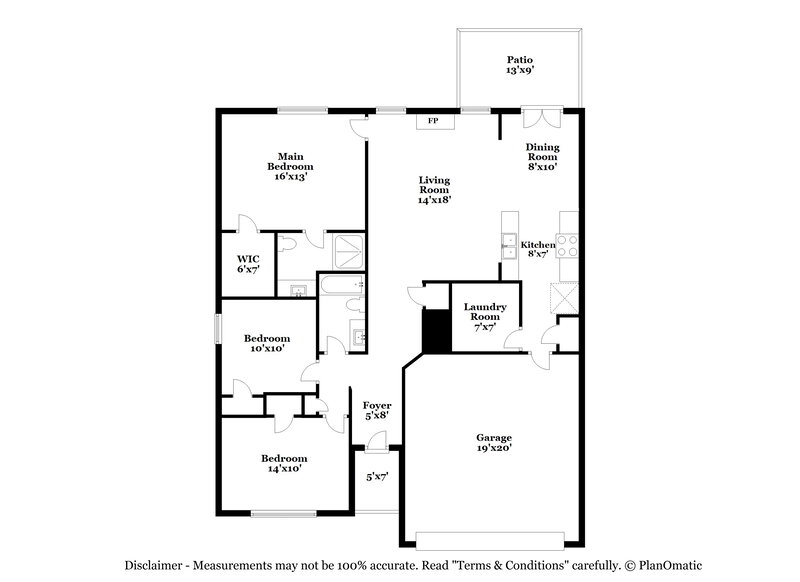 2,275/Mo, 3209 Bent Creek Dr Denton, TX 76210 Floor Plan View