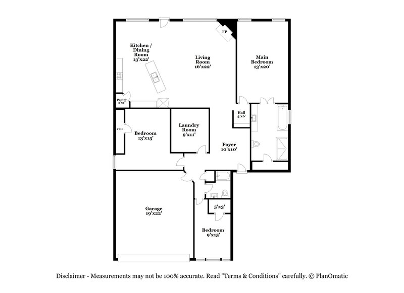 1,985/Mo, 4924 Cape St Fort Worth, TX 76179 Floor Plan View