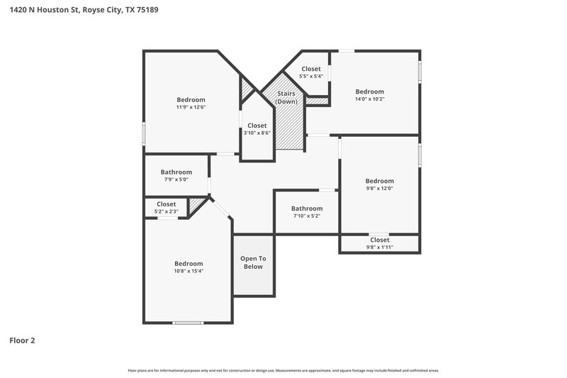 2,185/Mo, 1420 N Houston St Royse City, TX 75189 Floor Plan View 2