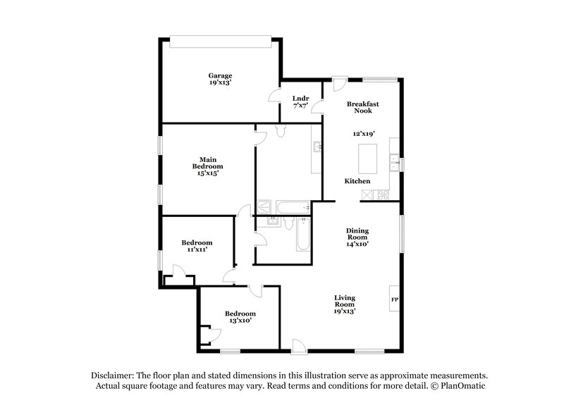 2,230/Mo, 2632 Bent Brook Dr Mesquite, TX 75181 Floorplan View