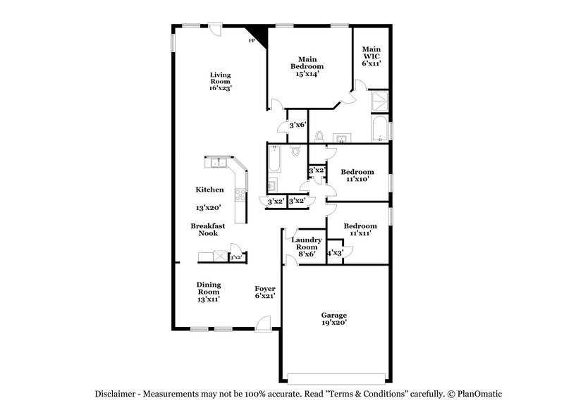 2,295/Mo, 4720 Fox Sedge Ln Denton, TX 76208 Floor Plan View
