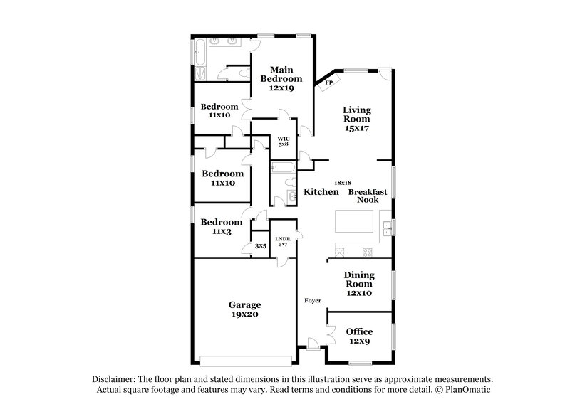 2,415/Mo, 9241 Barbara Dr Fort Worth, TX 76108 Floor Plan View