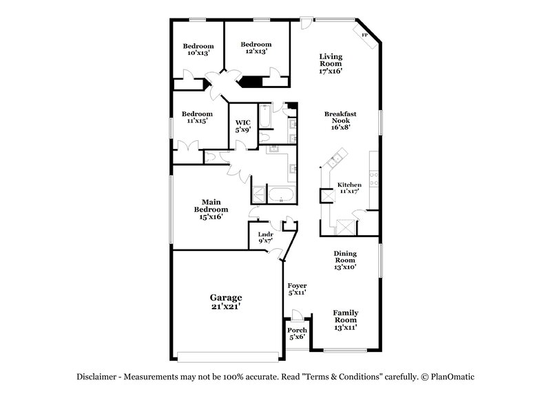 2,770/Mo, 6917 Crenshaw Ln Denton, TX 76210 Floor Plan View