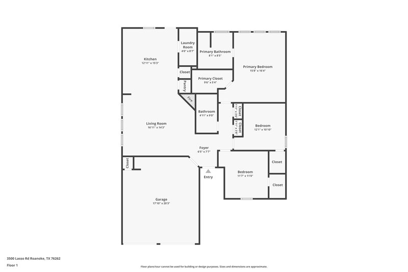 2,060/Mo, 3500 Lasso Rd Roanoke, TX 76262 Floor Plan View