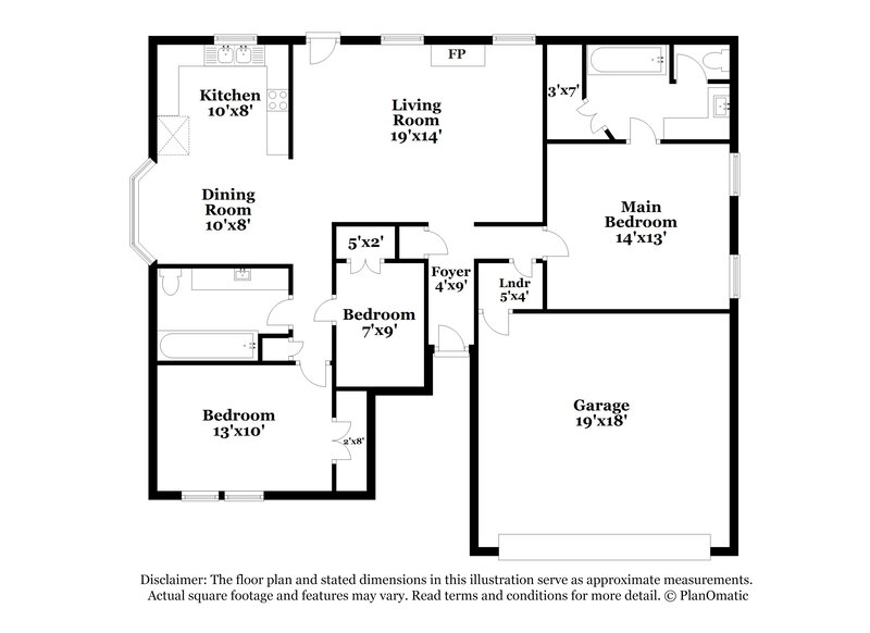 2,200/Mo, 7333 Amber Dr Watauga, TX 76148 Floor Plan View