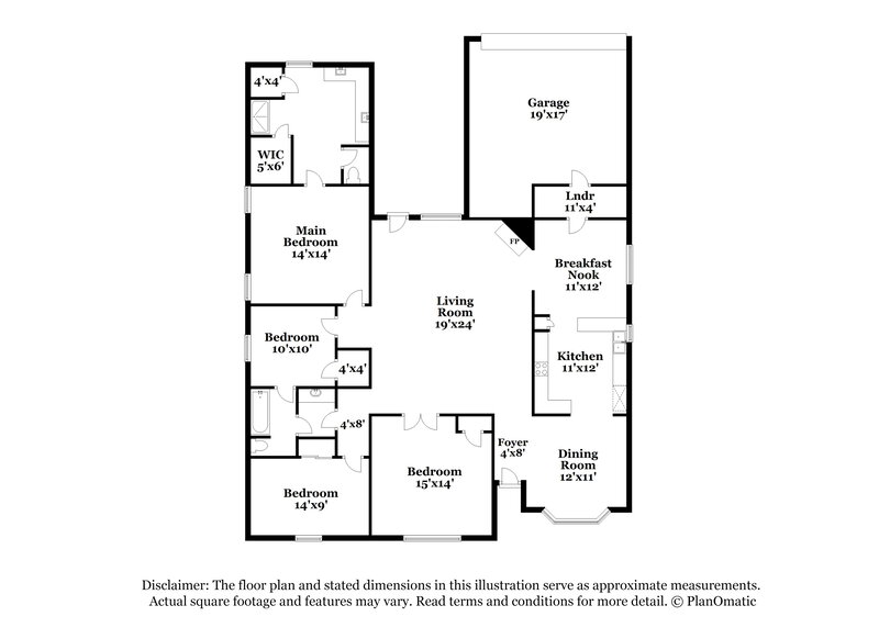 2,480/Mo, 1721 Windmire Dr Mesquite, TX 75181 Floor Plan View