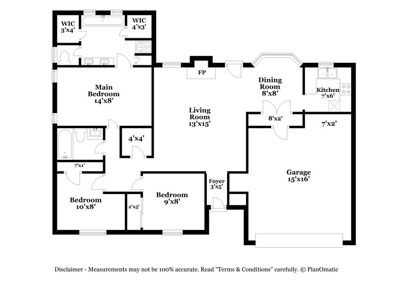 2,050/Mo, 1402 Sayles Ave Arlington, TX 76018 Floor Plan View