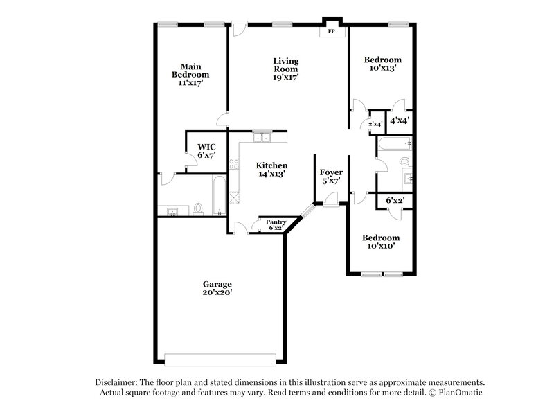 1,865/Mo, 16508 Cowboy Trl Justin, TX 76247 Floor Plan View