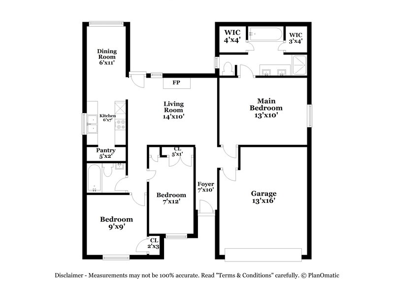 1,185/Mo, 6800 Westglen Dr Fort Worth, TX 76133 Floor Plan View