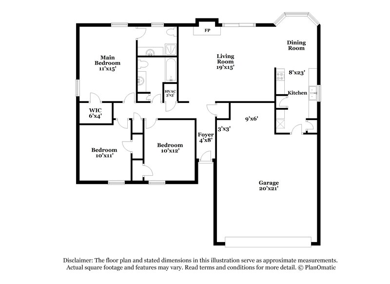 2,205/Mo, 6513 Levitt Dr Watauga, TX 76148 Floor Plan View