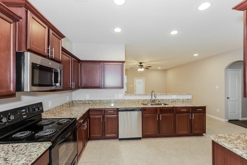 2,490/Mo, 13653 Helix Bridge Way Crowley, TX 76036 Kitchen View 2