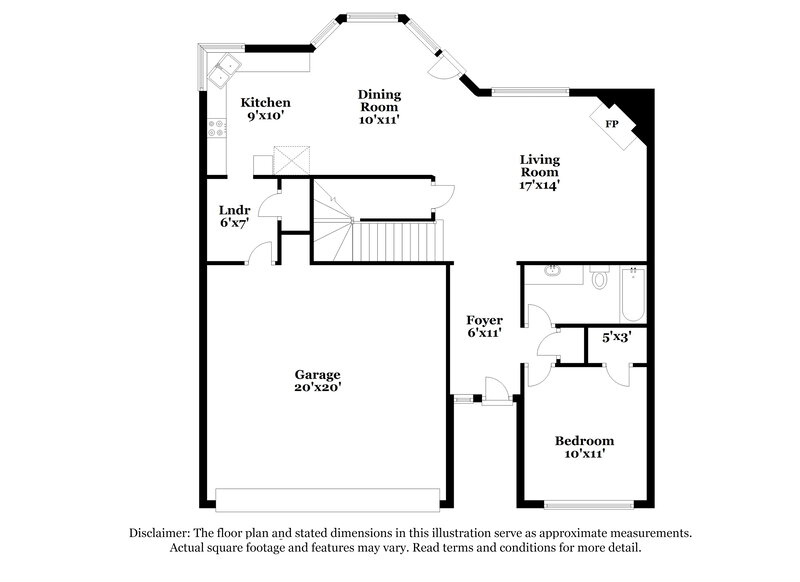 2,375/Mo, 6417 Canyon Trl Lake Worth, TX 76135 Floor Plan View
