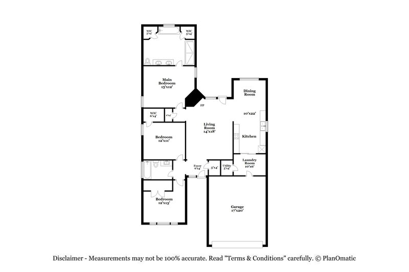 1,970/Mo, 4232 Goodnight Cir Haltom City, TX 76137 Floor Plan View