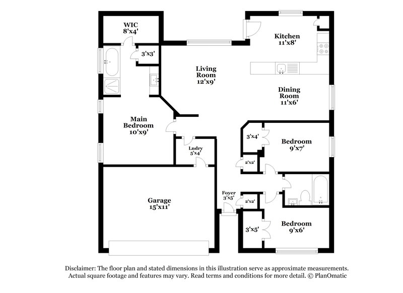 2,220/Mo, 1603 Wolf Creek Dr Arlington, TX 76018 Floor Plan View