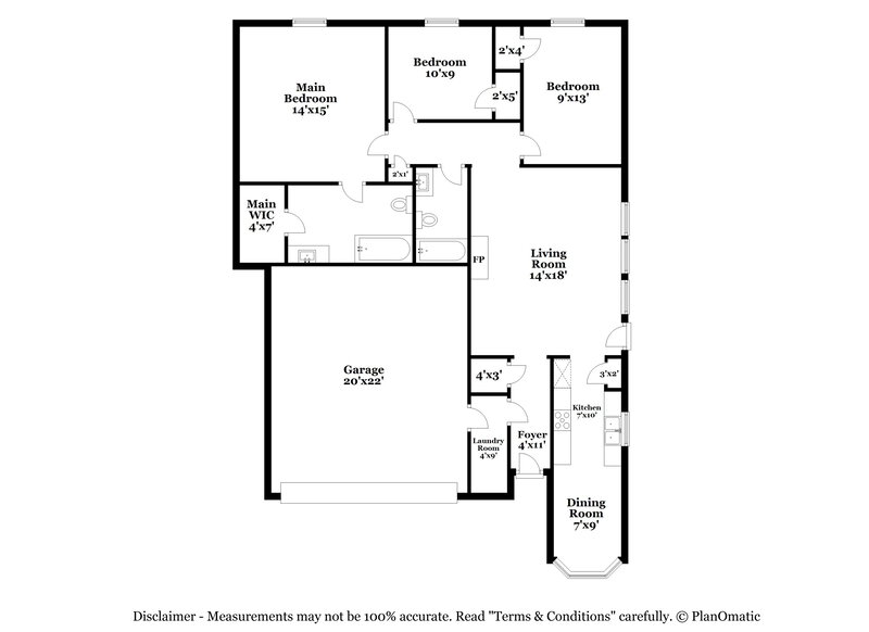 2,620/Mo, 312 W Windsor Dr Denton, TX 76207 Floor Plan View