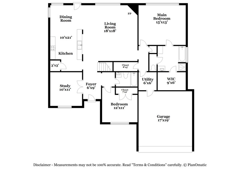 2,405/Mo, 119 Chamblin Dr Cedar Hill, TX 75104 Floor Plan View