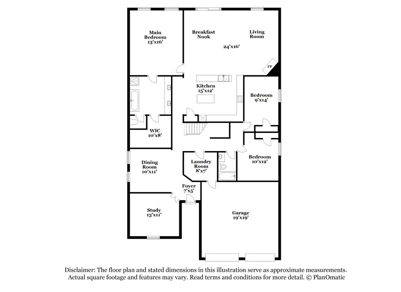 2,455/Mo, 206 Cox Dr Fate, TX 75087 Floorplan View