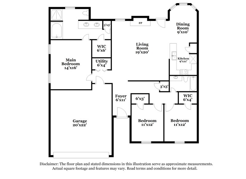 1,790/Mo, 308 Autumn Trl Royse City, TX 75189 Floorplan View
