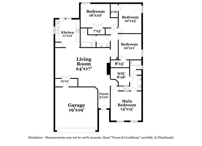 2,105/Mo, 10824 Deauville Cir N Fort Worth, TX 76108 Floor Plan View