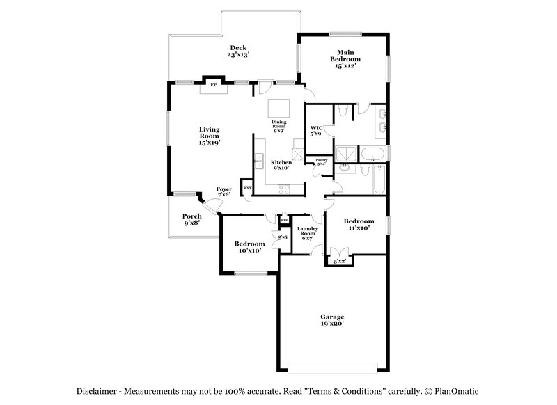 1,980/Mo, 3400 Beatriz Dr Denton, TX 76207 Floor Plan View