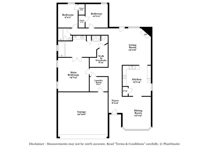 2,245/Mo, 613 Aeronca Dr Saginaw, TX 76179 Floor Plan View