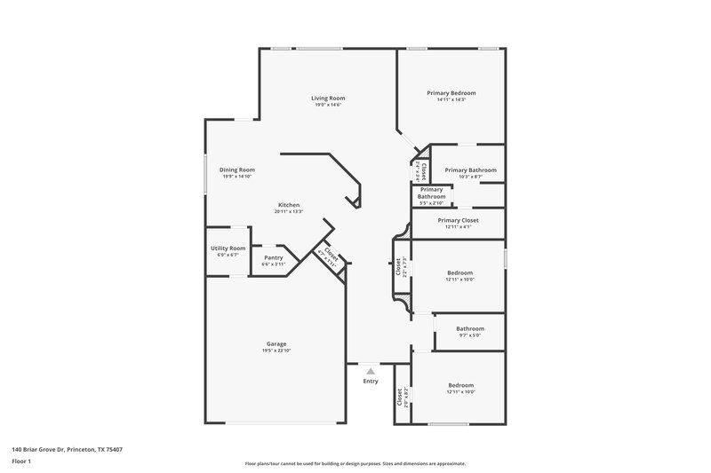 0/Mo, 140 Briar Grove Dr Princeton, TX 75407 Floor Plan View