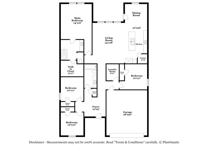 2,215/Mo, 10373 Fort Belknap Trl Crowley, TX 76036 Floor Plan View
