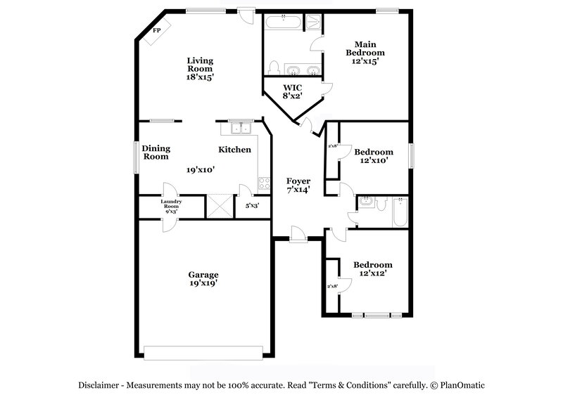 2,160/Mo, 8344 Bowspirit Ln Hurst, TX 76053 Floor Plan View