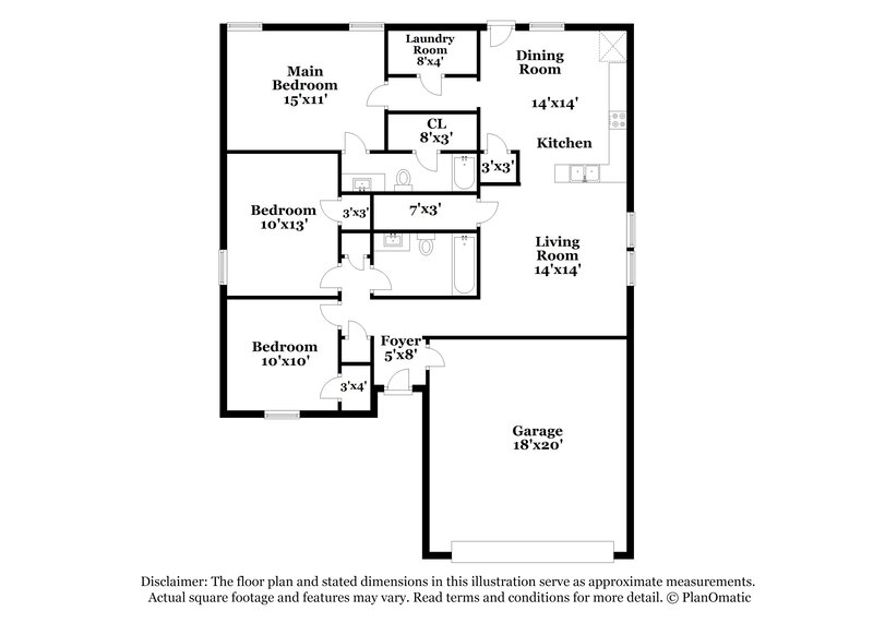 1,660/Mo, 845 Santa Rosa Dr Haslet, TX 76052 Floor Plan View