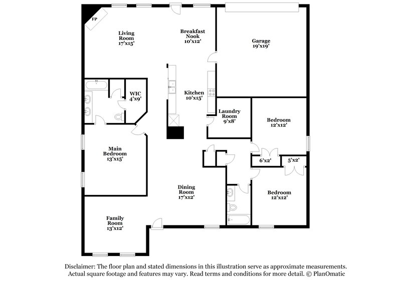 2,425/Mo, 2908 Cottage Ln Lancaster, TX 75134 Floor Plan View
