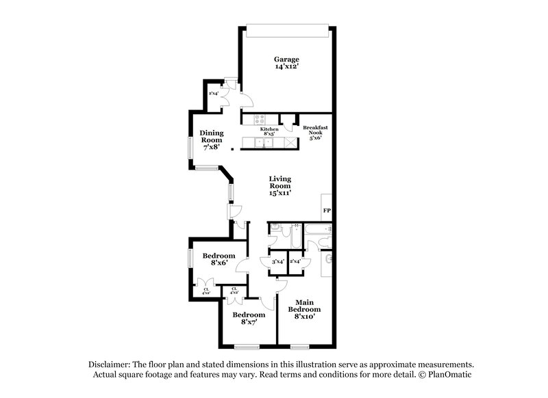 2,065/Mo, 1310 Smokehouse St Mesquite, TX 75149 Floor Plan View