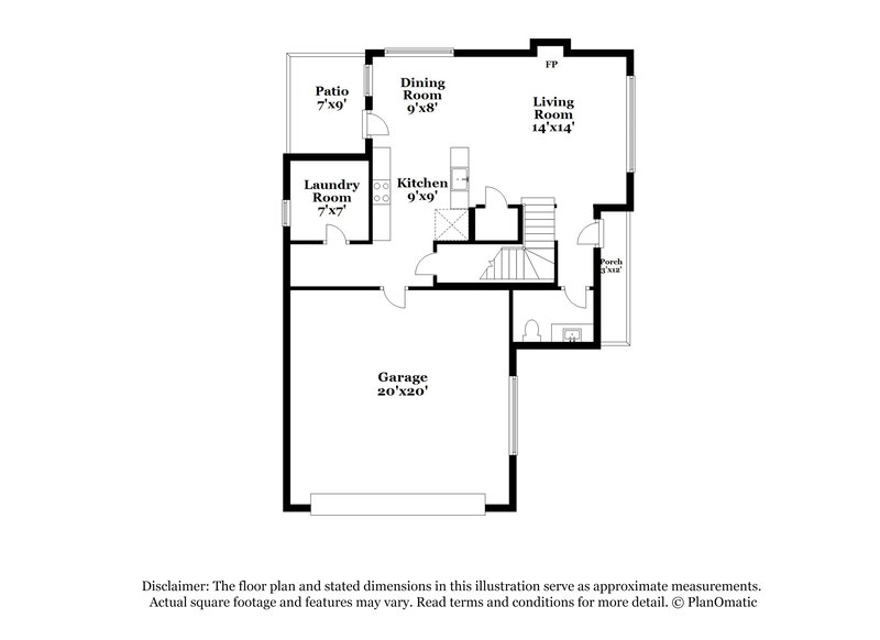 2,125/Mo, 601 Meadowbrook St Lake Dallas, TX 75065 Floorplan View